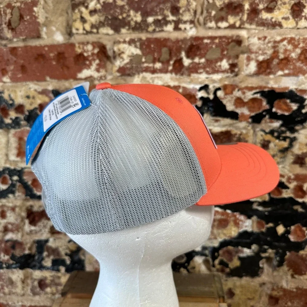 Columbia PFG Hat Snapback Orange Deer Duck Dogs Mesh back NWT